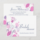 vrijgezellenfeest voor moderne bloempitten kaart (Voorkant / Achterkant)