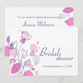 Vrijgezellenfeest voor moderne bloempitten kaart (Voorkant / Achterkant)