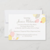 Vrijgezellenfeest voor moderne bloempitten kaart (Achterkant)