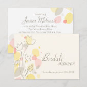 Vrijgezellenfeest voor moderne bloempitten kaart (Voorkant / Achterkant)