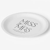 Vrijgezellenfeest voor moderne typografie papieren bordje (Gekanteld)