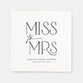 Vrijgezellenfeest voor moderne typografie servet (Voorkant)