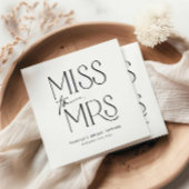 Vrijgezellenfeest voor moderne typografie servet