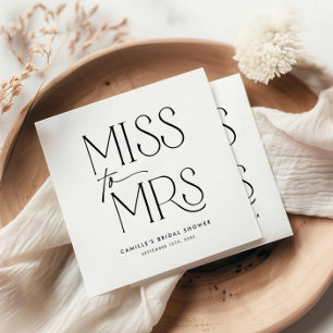 Vrijgezellenfeest voor moderne typografie servet