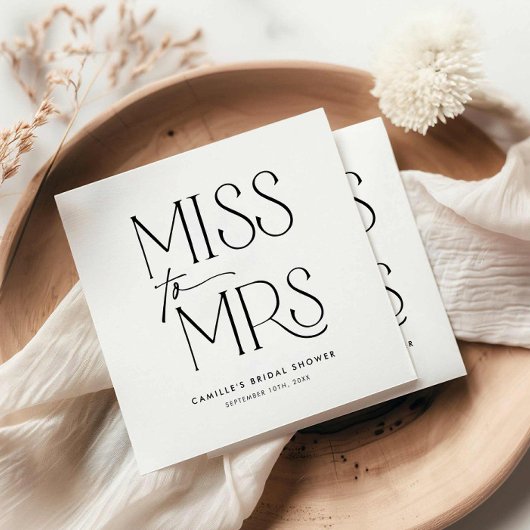 Vrijgezellenfeest voor moderne typografie servet