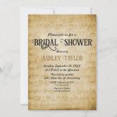 Vrijgezellenfeest voor Retro Old Sheet Music Note Kaart (Voorkant)