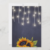 Vrijgezellenfeest voor roestvrij zonnebloemkool kaart (Achterkant)