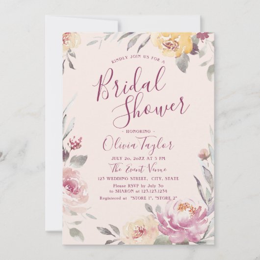 Vrijgezellenfeest voor Romantische tuinkalligrafie Kaart (Voorkant)