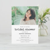  vrijgezellenfeest voor schrijfmachine kaart (Staand voorkant)