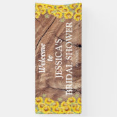 Vrijgezellenfeest voor soonbloemen en houtextuur spandoek (Verticaal)