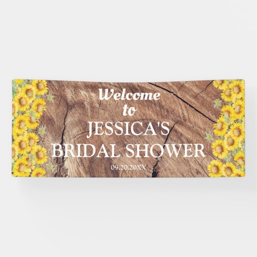 Vrijgezellenfeest voor soonbloemen en houtextuur spandoek (Horizontaal)