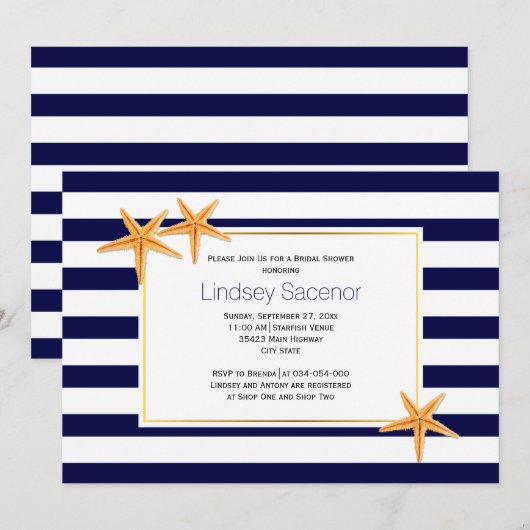 Vrijgezellenfeest voor strandbruiloft kaart (Voorkant / Achterkant)