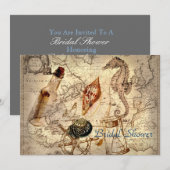 vrijgezellenfeest voor strandbruiloft  oceaankaart kaart (Voorkant / Achterkant)