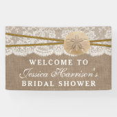 Vrijgezellenfeest voor strandtapijten spandoek (Horizontaal)