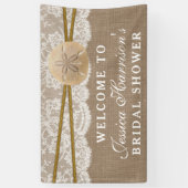 Vrijgezellenfeest voor strandtapijten spandoek (Verticaal)