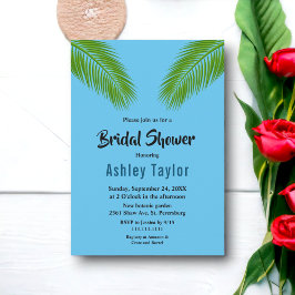 Vrijgezellenfeest voor Tropical Palm Leaf Beach Kaart