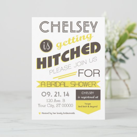  Vrijgezellenfeest voor Typografie Kaart (Staand voorkant)