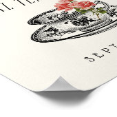  Vrijgezellenfeest voor typografie Tapepartijteken Poster (Hoek)