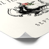  Vrijgezellenfeest voor typografie Tapepartijteken Poster (Hoek)