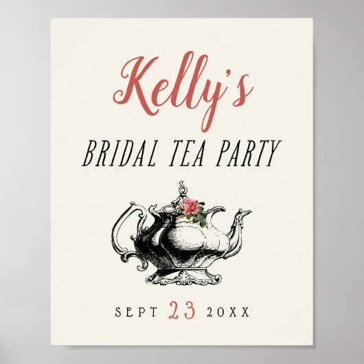  Vrijgezellenfeest voor typografie Tapepartijteken Poster (Voorkant)