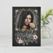 Vrijgezellenfeest voor unieke foto's van zwarte en kaart (Staand voorkant)