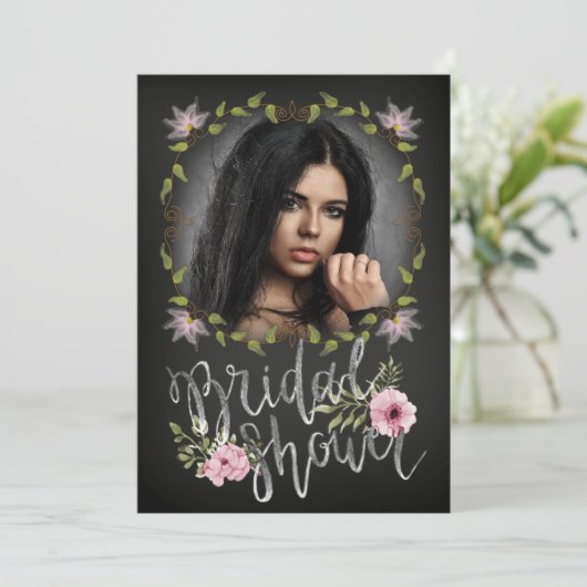 Vrijgezellenfeest voor unieke foto's van zwarte en kaart (Staand voorkant)