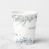 Vrijgezellenfeest voor usty Blue Florals Papieren Bekers (Rechts)