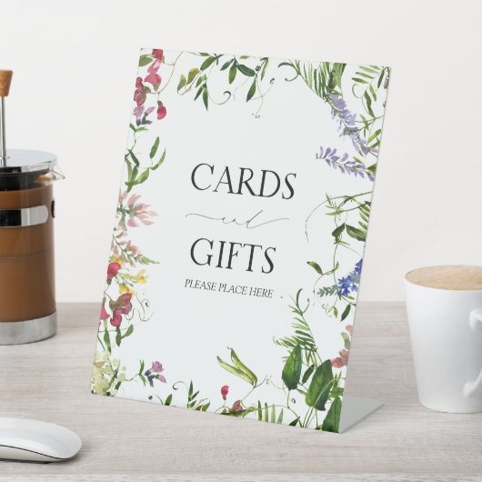 Vrijgezellenfeest voor Waterverf van zomerbloem Reclamebord Met Voetstuk (Insitu)