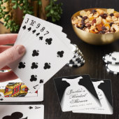 Vrijgezellenfeest voor weddenschappen pokerkaarten (Insitu)