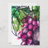 Vrijgezellenfeest voor wijnbereiding kaart (Achterkant)