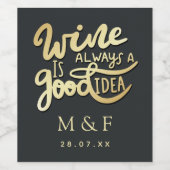 Vrijgezellenfeest voor wijnbereiding Wijnlabel Wijn Etiket (Enkel label)