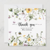 Vrijgezellenfeest voor wilde bloemen - Hartelijk d Bedankkaart (Voorkant)