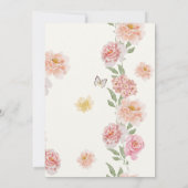  Vrijgezellenfeest voor wilde bloemen Kaart (Achterkant)