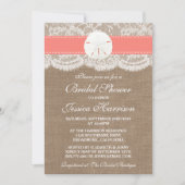 Vrijgezellenfeest voor zandband - koraal kaart (Voorkant)