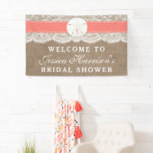 Vrijgezellenfeest voor zandband - koraal spandoek (Insitu)