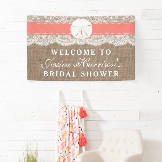 Vrijgezellenfeest voor zandband - koraal spandoek (Insitu)