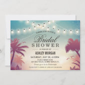 Vrijgezellenfeest voor zomerzonsondergang kaart (Voorkant)