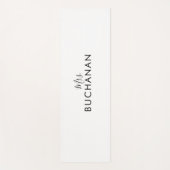 Vrijgezellenfeest voor zwart-witkalligrafie yogamat (Voorkant)