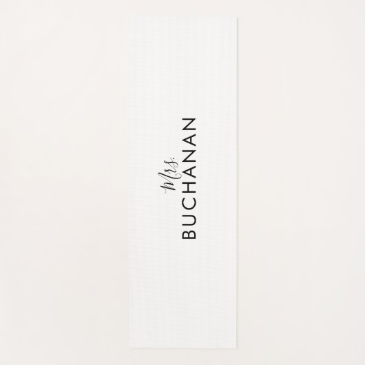 Vrijgezellenfeest voor zwart-witkalligrafie yogamat (Voorkant)