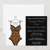 Vrijgezellenfeest voor zwarte en bruine corset-ree kaart (Voorkant / Achterkant)