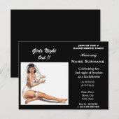 vrijgezellenfeest, vrijgezellenfeest, vrijgezellen uitnodiging briefkaart (Voorkant / Achterkant)