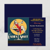 vrijgezellenfeest, vrijgezellenfeest, vrijgezellen uitnodiging briefkaart (Voorkant / Achterkant)