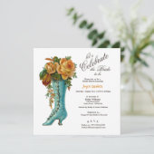 Vrijgezellenfeest Vrouwen Boot met Rozen Kaart (Staand voorkant)