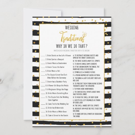 Vrijgezellenfeest waarom we dit spel spelen kaart (Voorkant)