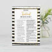 Vrijgezellenfeest waarom we dit spel spelen kaart (Staand voorkant)