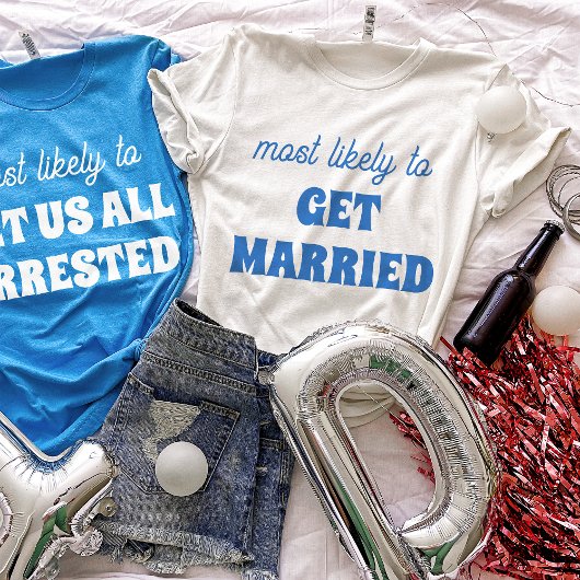 Vrijgezellenfeest waarschijnlijk om te trouwen t-shirt