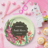 Vrijgezellenfeest Warm Floral Spring Blooms Painti Papieren Bordje (Feest)