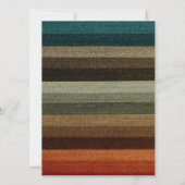  Vrijgezellenfeest, warme herfststrepen Kaart (Achterkant)