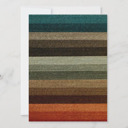  Vrijgezellenfeest, warme herfststrepen Kaart (Achterkant)