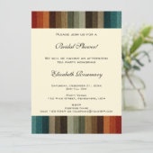  Vrijgezellenfeest, warme herfststrepen Kaart (Staand voorkant)